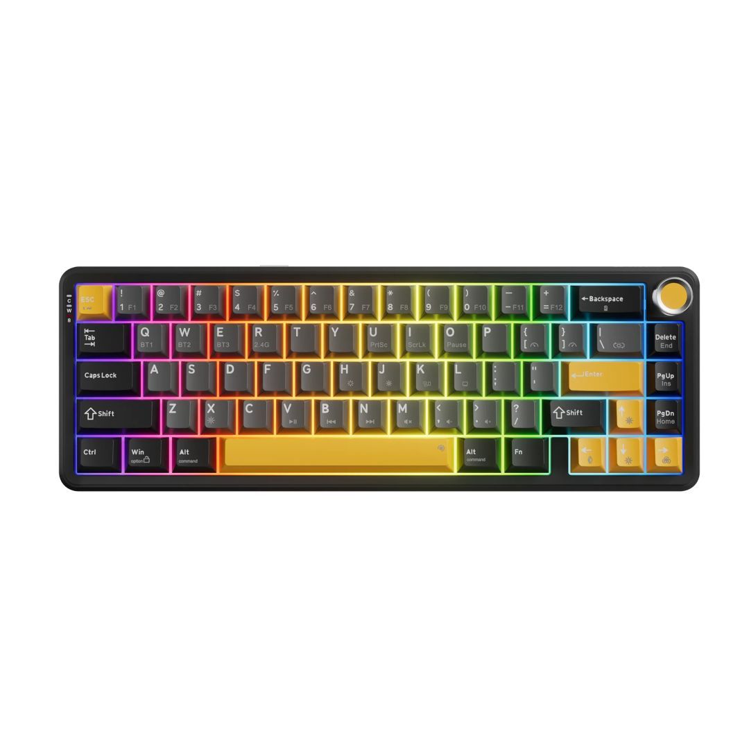 Marvo TITAN 65 Gaming Wireless Keyboard Black/Yellow US