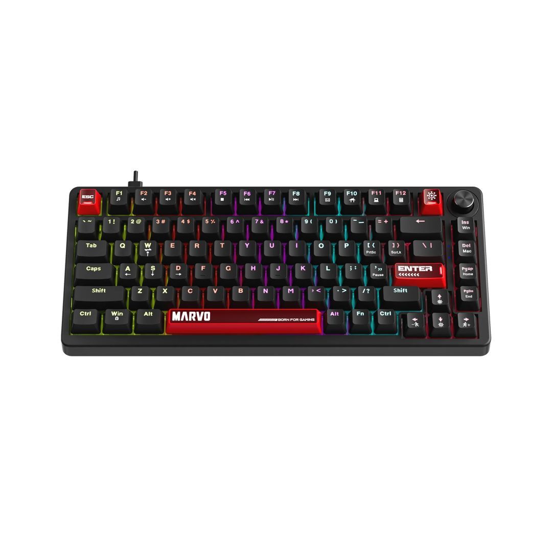 Marvo Arma 82 Mechanical Gaming Keyboard Black US Marvo Arma 82 Mechanical Gaming Keyboard Black US