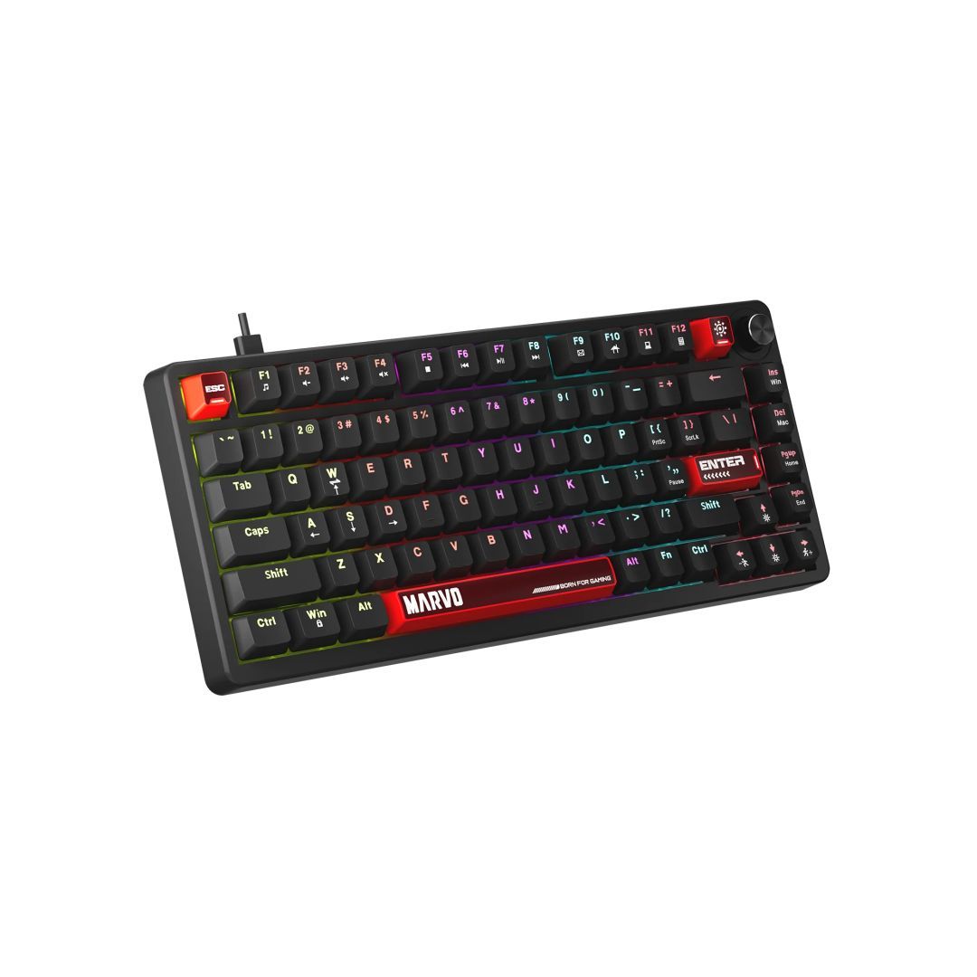 Marvo Arma 82 Mechanical Gaming Keyboard Black US Marvo Arma 82 Mechanical Gaming Keyboard Black US