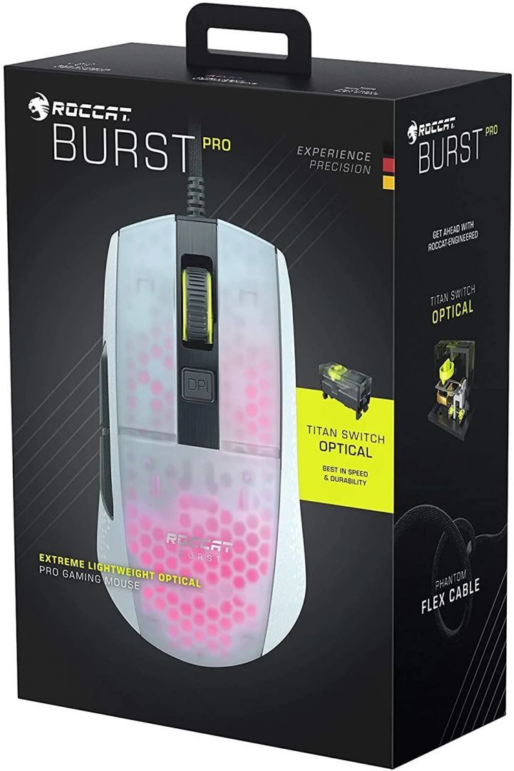 Roccat Burst Pro RGB Gaming Mouse White Roccat Burst Pro RGB Gaming Mouse White