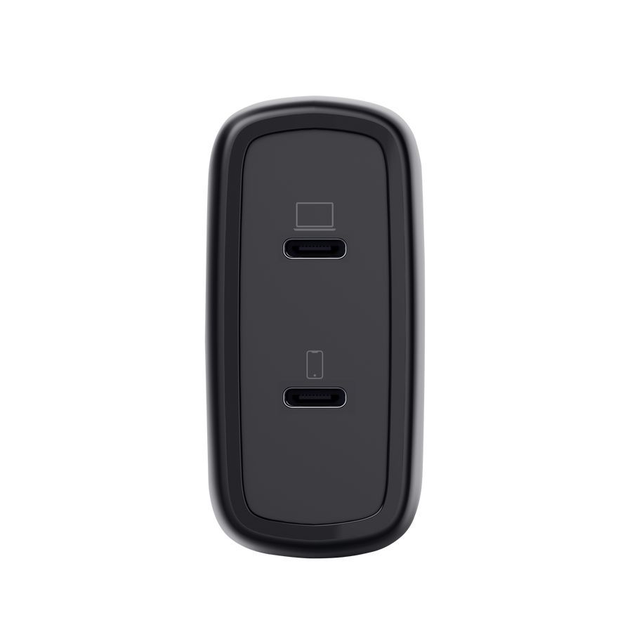 Trust Maxo 65W 2-Port USB-C GaN Charger Black
