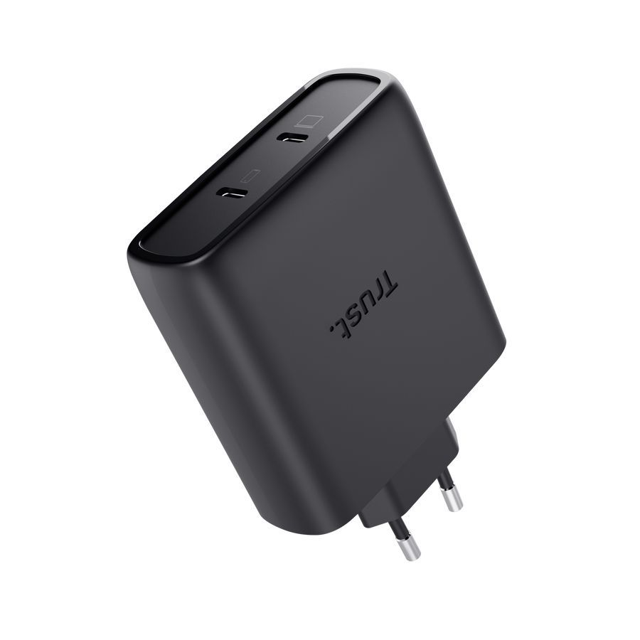 Trust Maxo 100W 2-Port USB-C GaN Charger Black