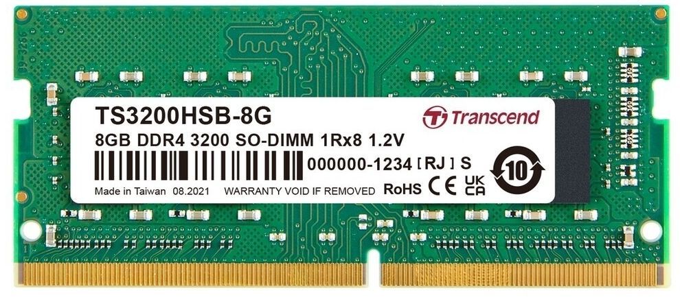 Transcend 8GB DDR4 3200MHz SODIMM