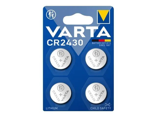 Varta CR2430 Lítium Gombelem 4db/csomag Varta CR2430 Lítium Gombelem 4db/csomag