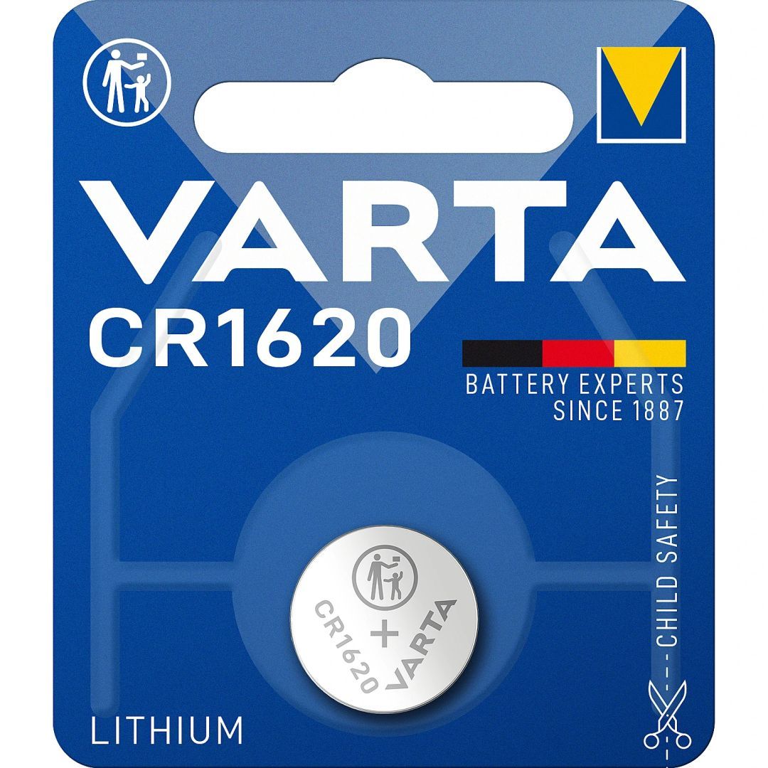 Varta CR1620 Lítium Gombelem 1db/csomag Varta CR1620 Lítium Gombelem 1db/csomag