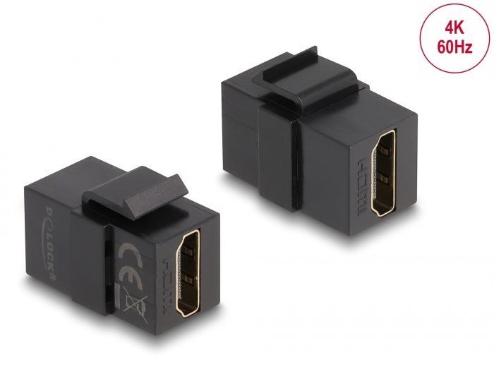 DeLock Keystone Module HDMI female to HDMI female Black DeLock Keystone Module HDMI female to HDMI female Black