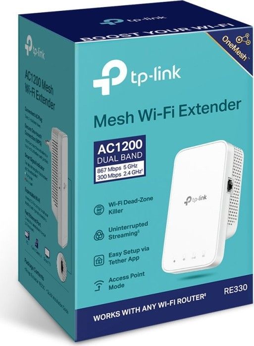TP-Link RE335 AC1200 Mesh Wi-Fi Extender White TP-Link RE335 AC1200 Mesh Wi-Fi Extender White