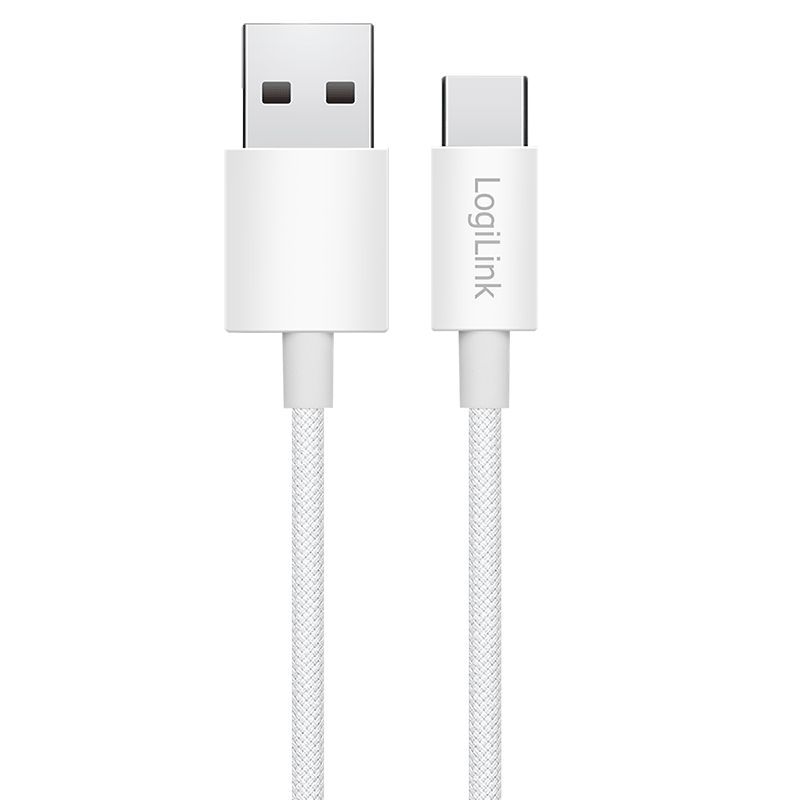 Logilink USB-A to USB-C male/male cable 0,5m White