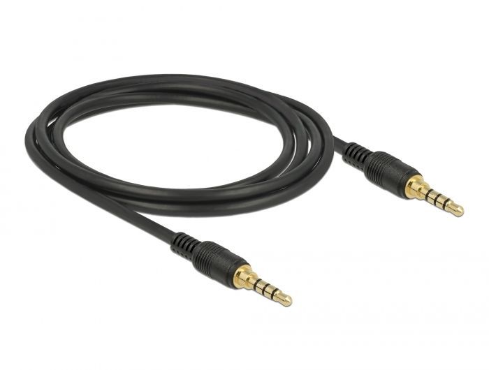 DeLock 3,5mm Jack cable 2m Black DeLock 3,5mm Jack cable 2m Black