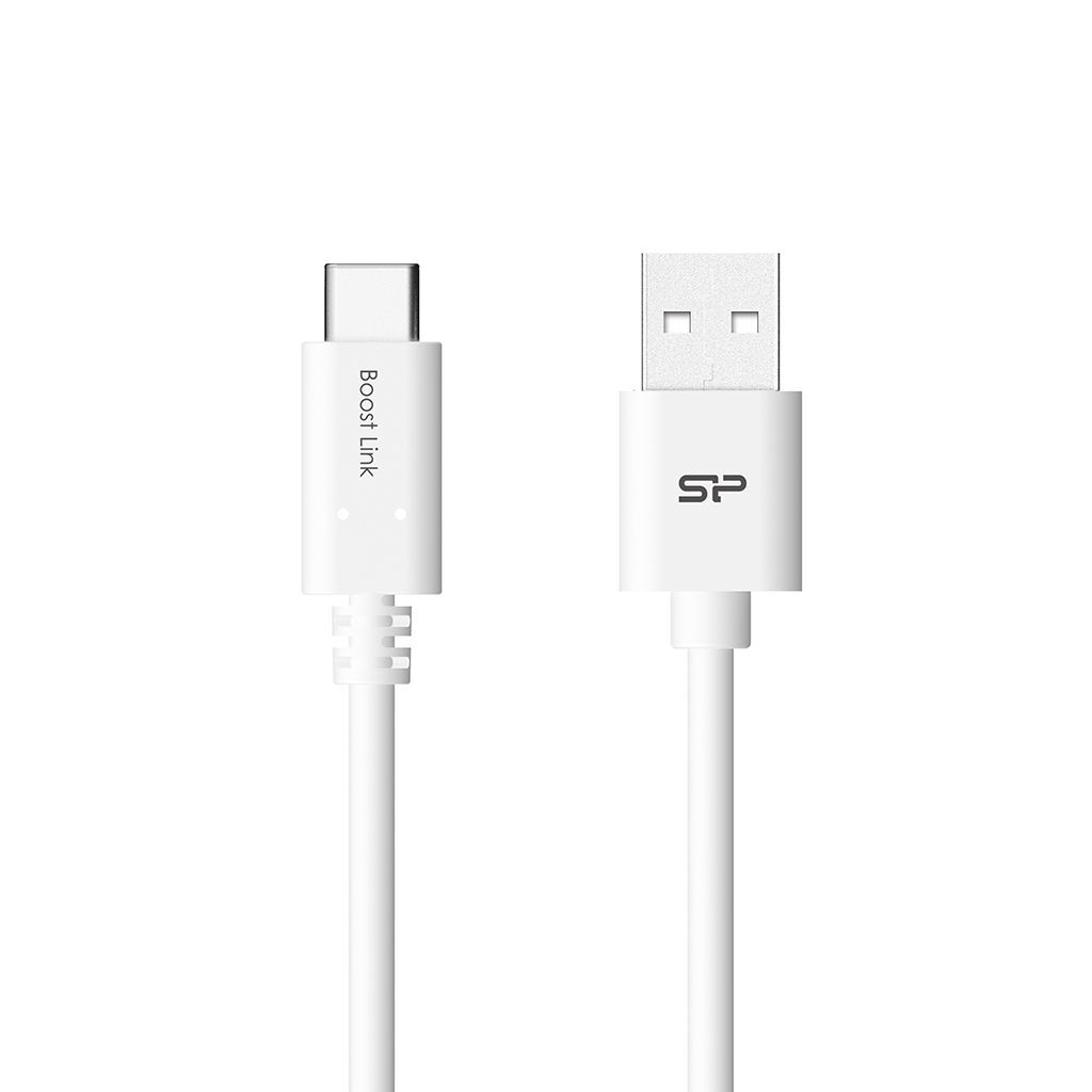 Silicon Power Boost Link PVC LK10AC USB to USB-C 1m White Silicon Power Boost Link PVC LK10AC USB to USB-C 1m White