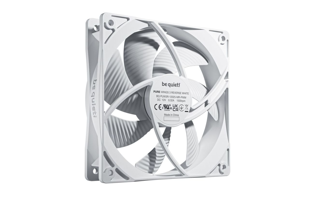 Be quiet! Pure Wings 3 120mm PWM Reverse White (3-Pack) Be quiet! Pure Wings 3 120mm PWM Reverse White (3-Pack)