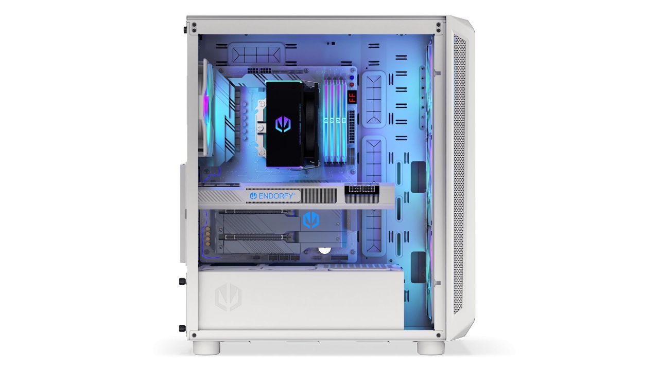 Endorfy Arx 500 ARGB Tempered Glass White