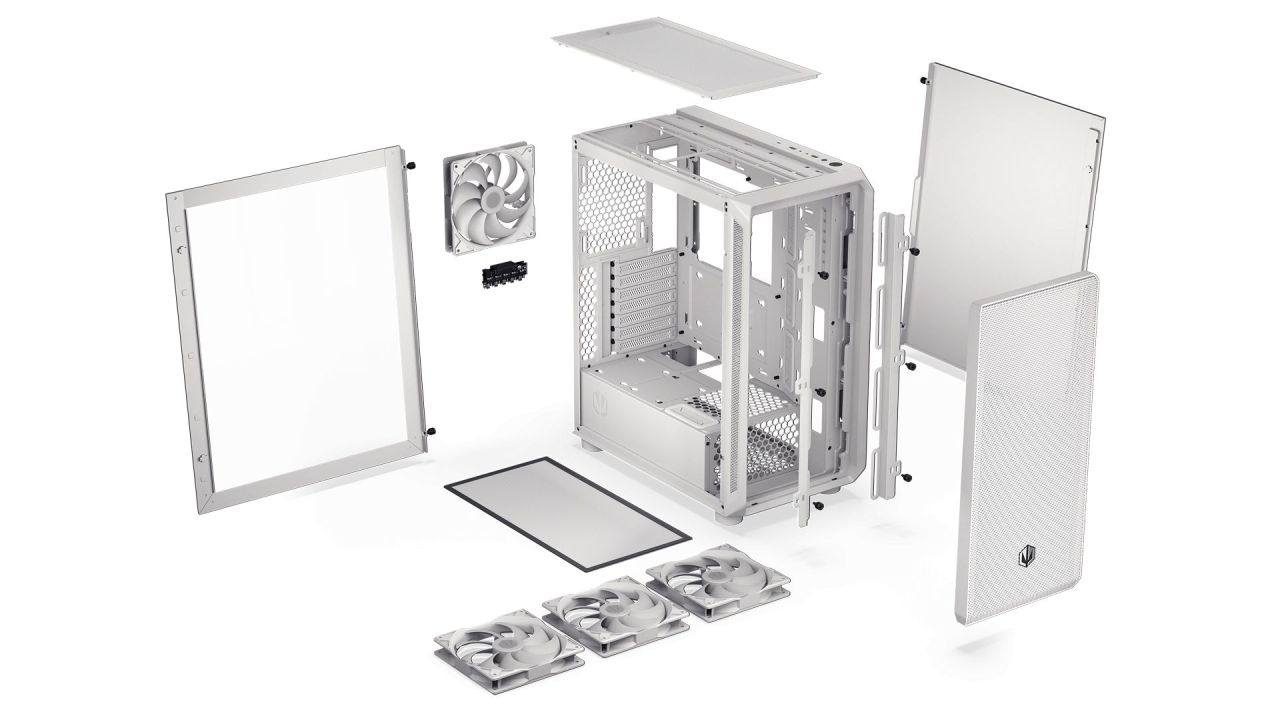 Endorfy Arx 500 ARGB Tempered Glass White