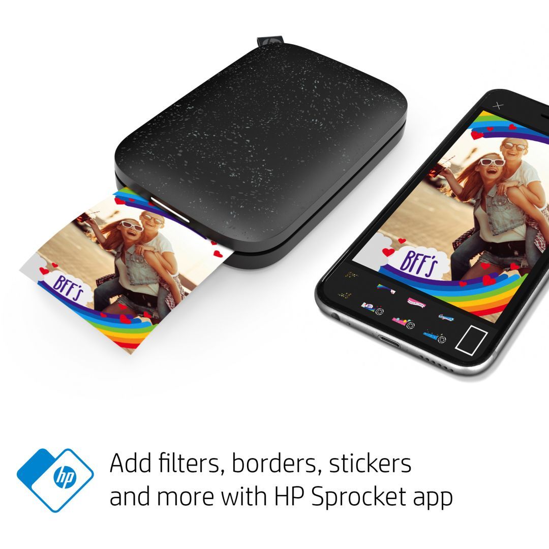 HP Sprocket Bluetooh Fotónyomtató Black