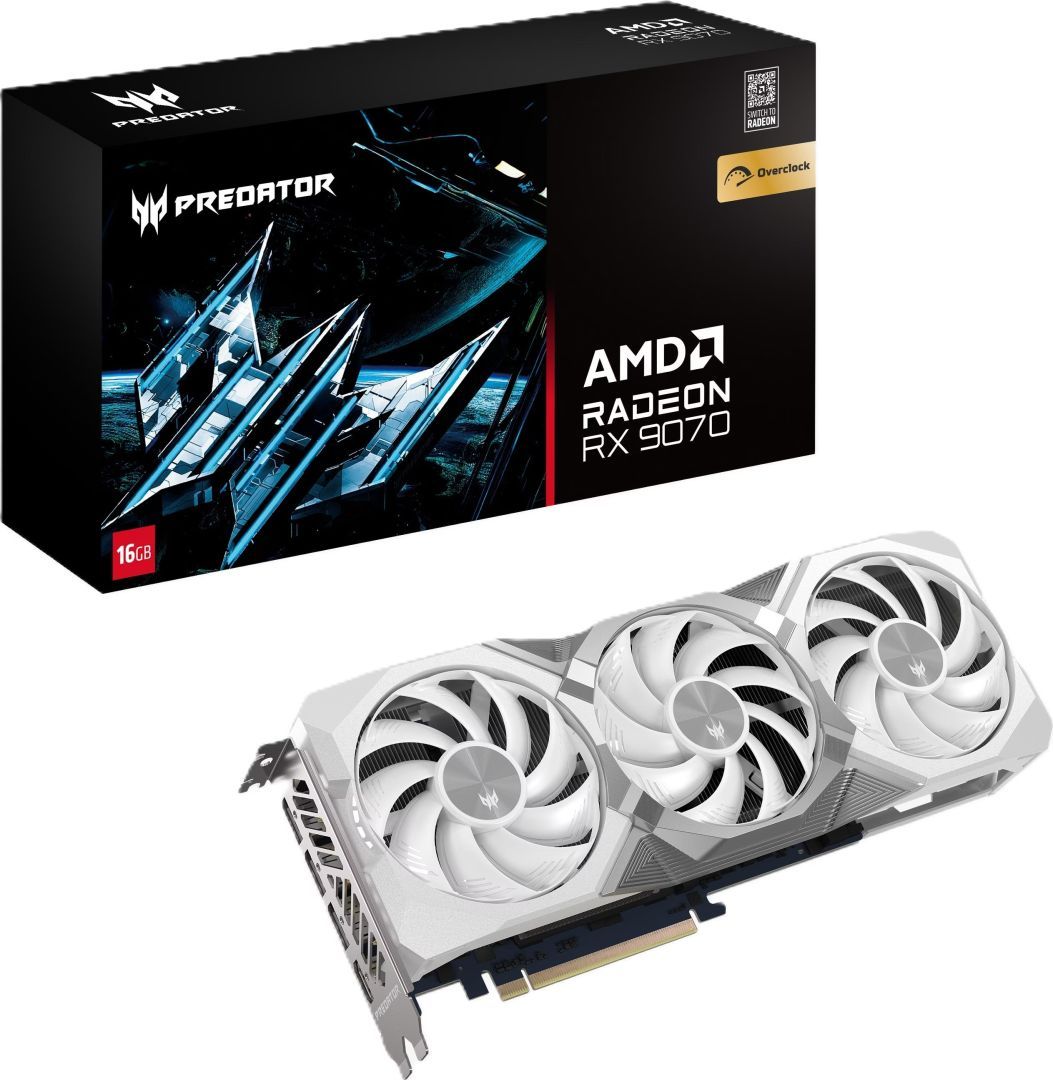 Acer RX9070 16GB Predator BiFrost OC White