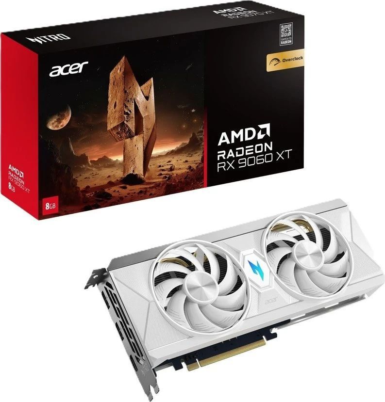 Acer RX9060 XT OC 8GB White Acer RX9060 XT OC 8GB White