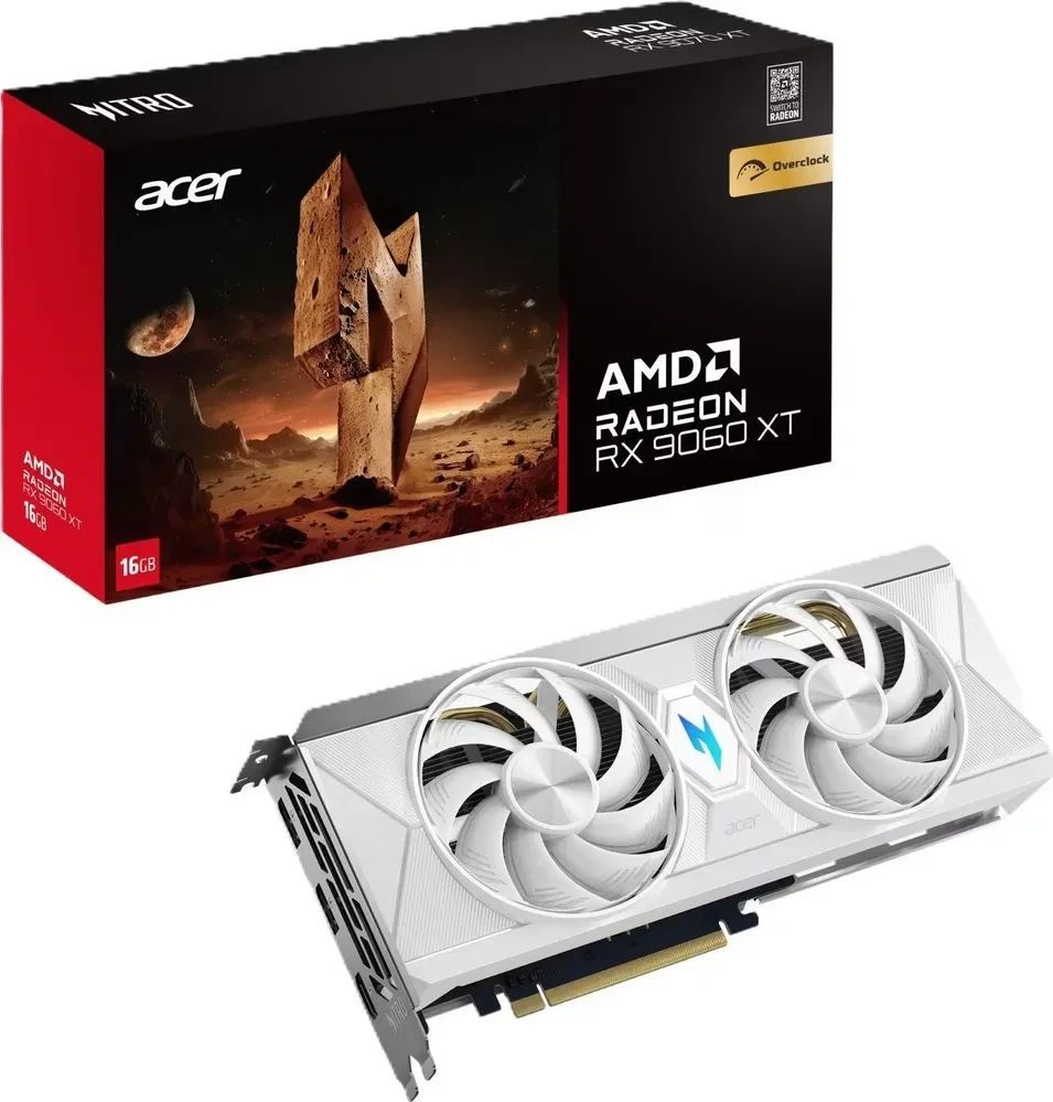 Acer RX9060 XT OC 16GB White Acer RX9060 XT OC 16GB White