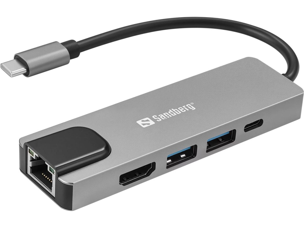Sandberg Saver Travel Dock USB-C 5in1 Sandberg Saver Travel Dock USB-C 5in1