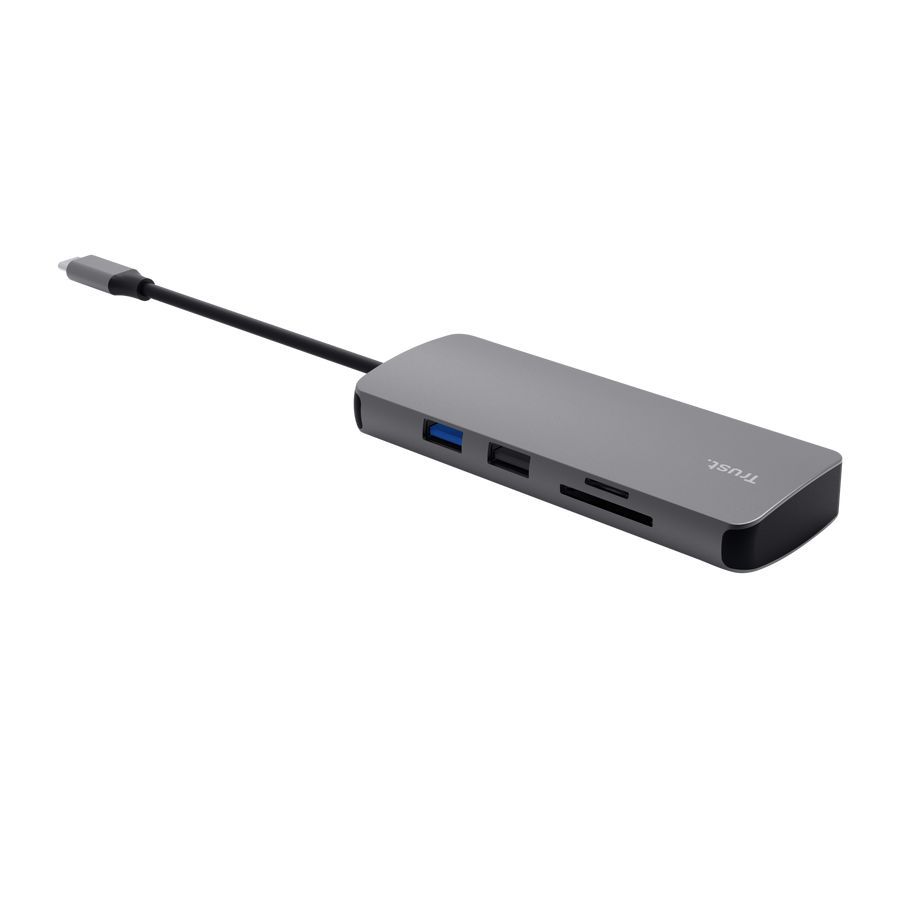 Trust Dalyx 8-in-1 Multiport Adapter Grey