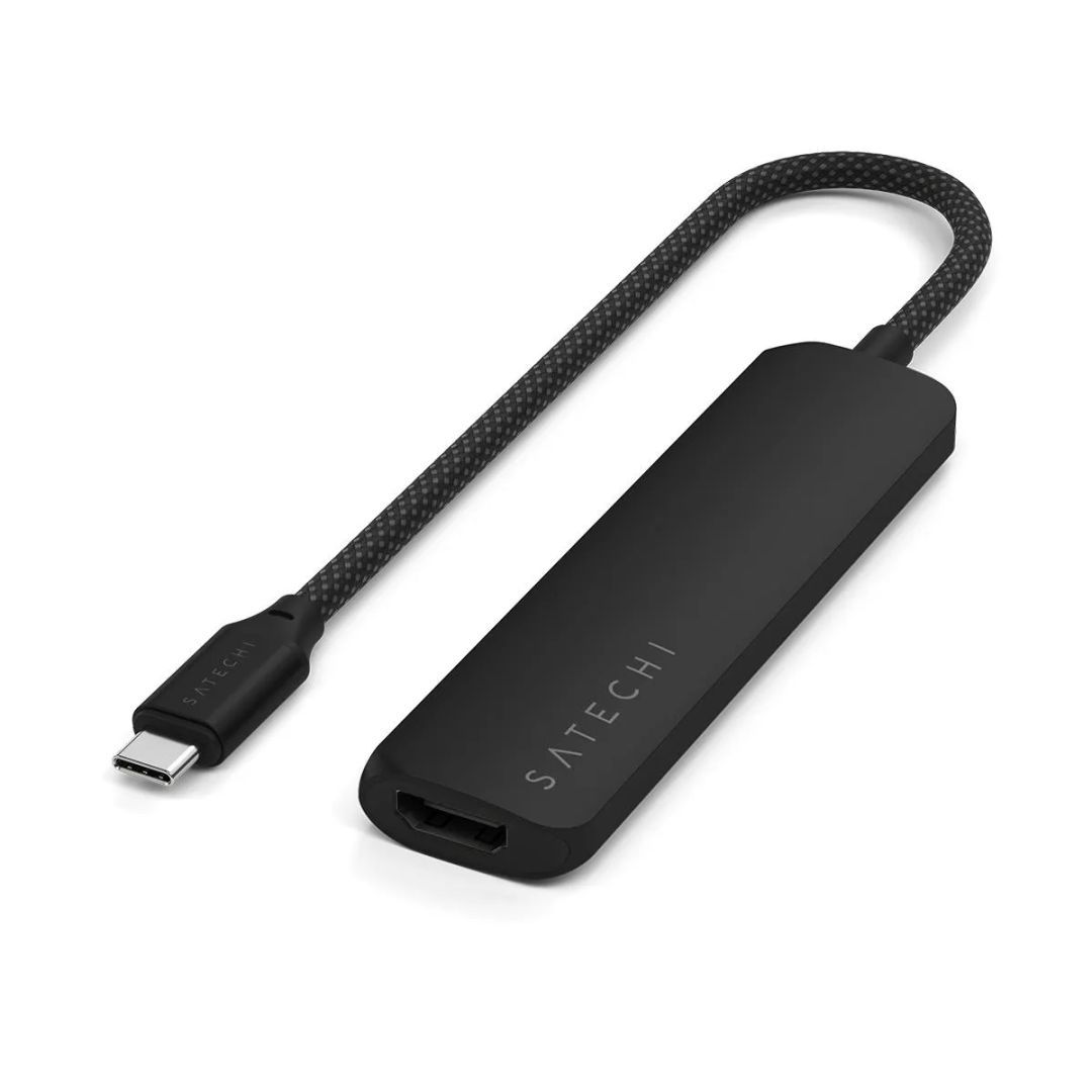 Satechi 4-in-1 USB-C Slim Multiport Adapter 4K Black Satechi 4-in-1 USB-C Slim Multiport Adapter 4K Black