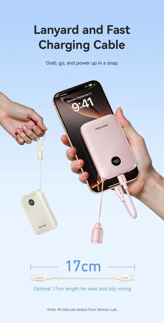 Vention FKAN0-C 10000mah PowerBank Beige