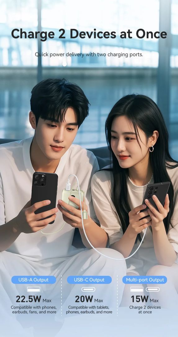 Vention FKAN0-C 10000mah PowerBank Beige