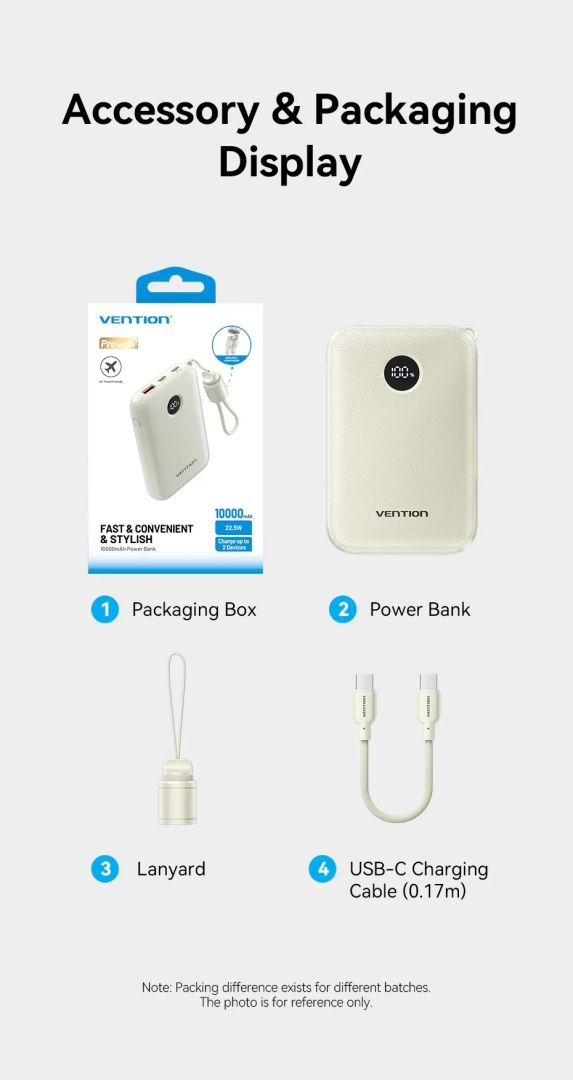 Vention FKAB0-C 10000mah PowerBank Black Vention FKAB0-C 10000mah PowerBank Black