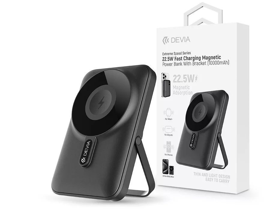 Devia ST112162 Extreme Speed Magnetic 10000mAh PowerBank Grey Devia ST112162 Extreme Speed Magnetic 10000mAh PowerBank Grey