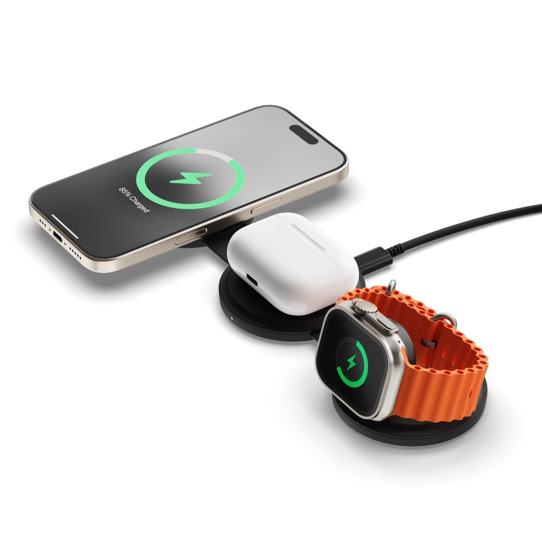 Satechi OntheGo 3-in-1 Wireless Charger Black Satechi OntheGo 3-in-1 Wireless Charger Black