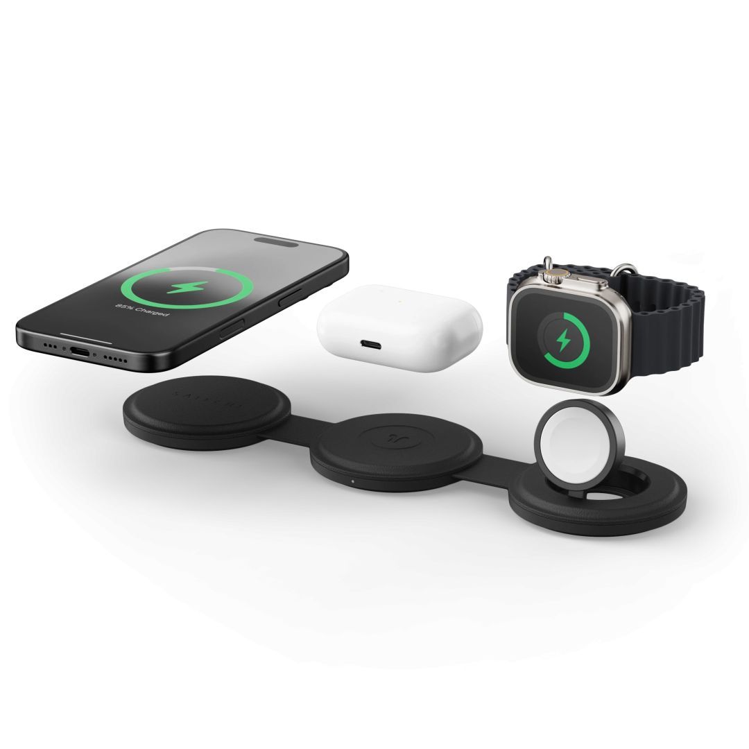 Satechi OntheGo 3-in-1 Wireless Charger Black Satechi OntheGo 3-in-1 Wireless Charger Black