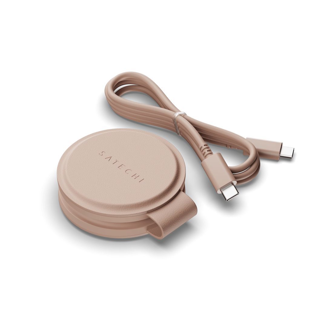 Satechi OntheGo 2-in-1 Wireless Charger Desert Rose Satechi OntheGo 2-in-1 Wireless Charger Desert Rose