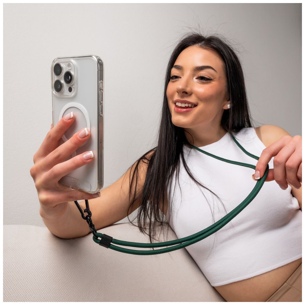 FIXED univerzális zsinór mobiltelefonhoz, zöld FIXED univerzális zsinór mobiltelefonhoz, zöld