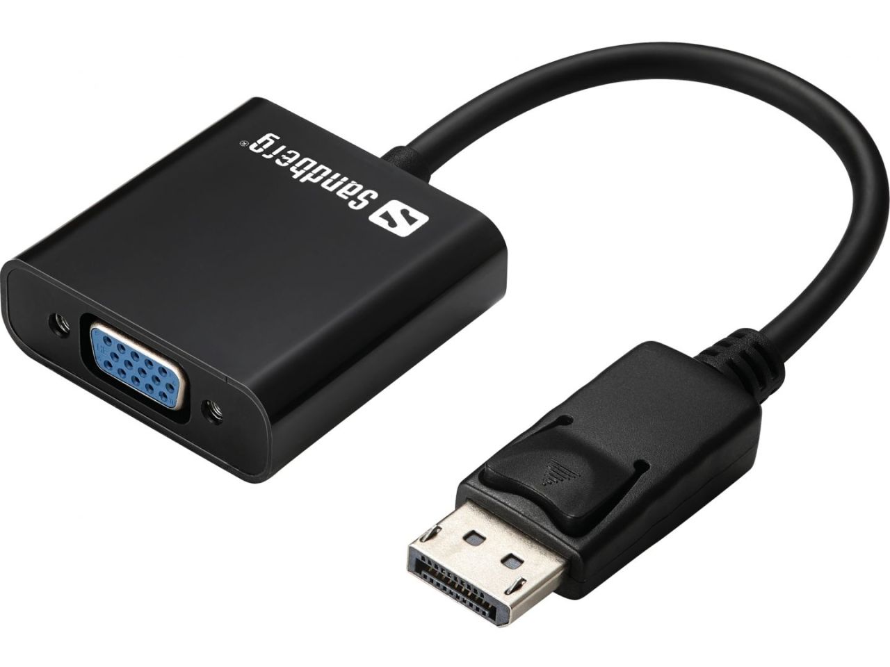 Sandberg Adapter DisplayPort>VGA Black Sandberg Adapter DisplayPort>VGA Black