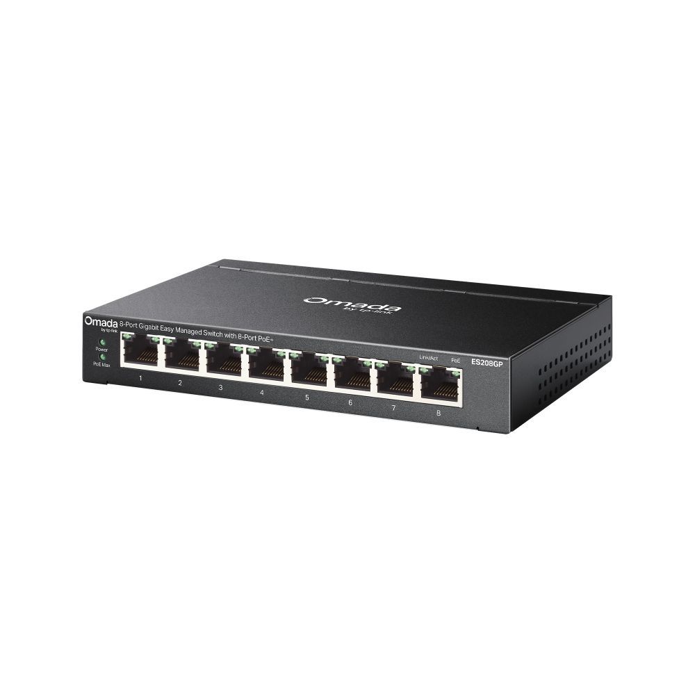 TP-Link ES208GP Omada 8-Port Gigabit Easy Managed Switch with 8-Port PoE+