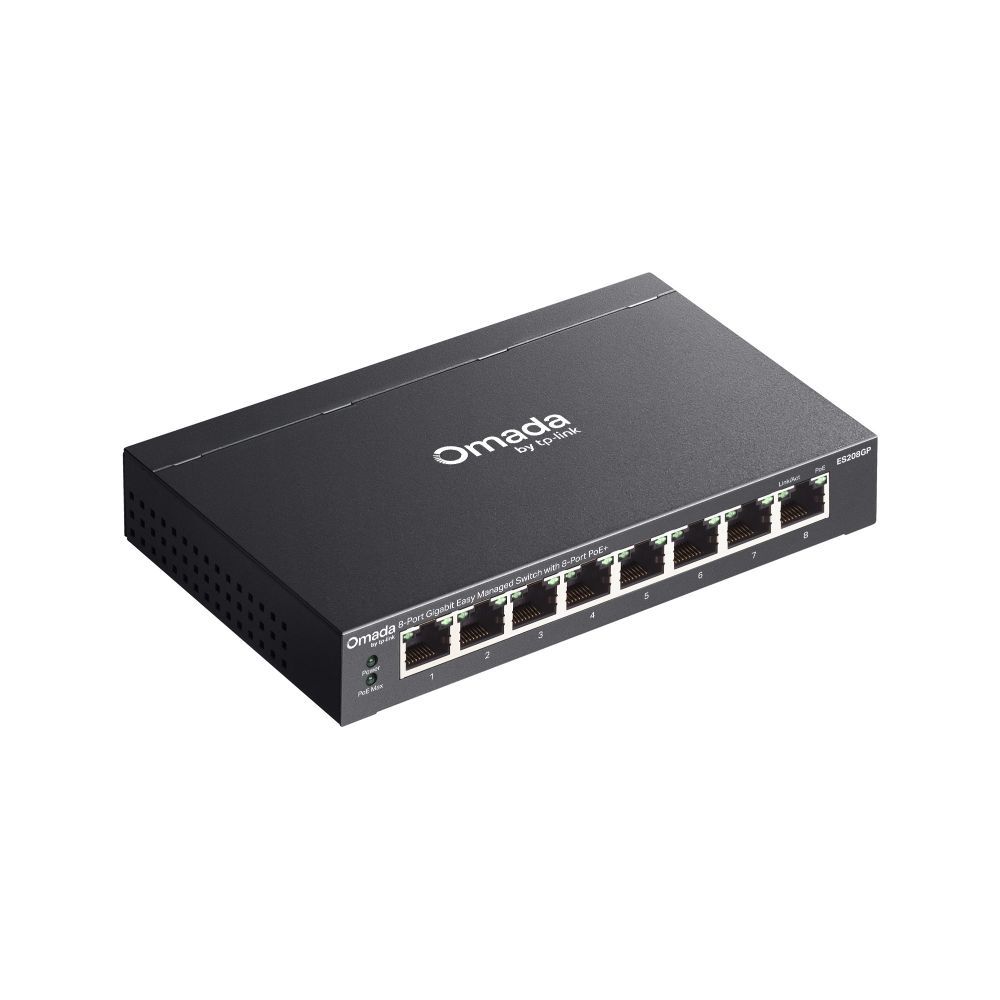 TP-Link ES208GP Omada 8-Port Gigabit Easy Managed Switch with 8-Port PoE+