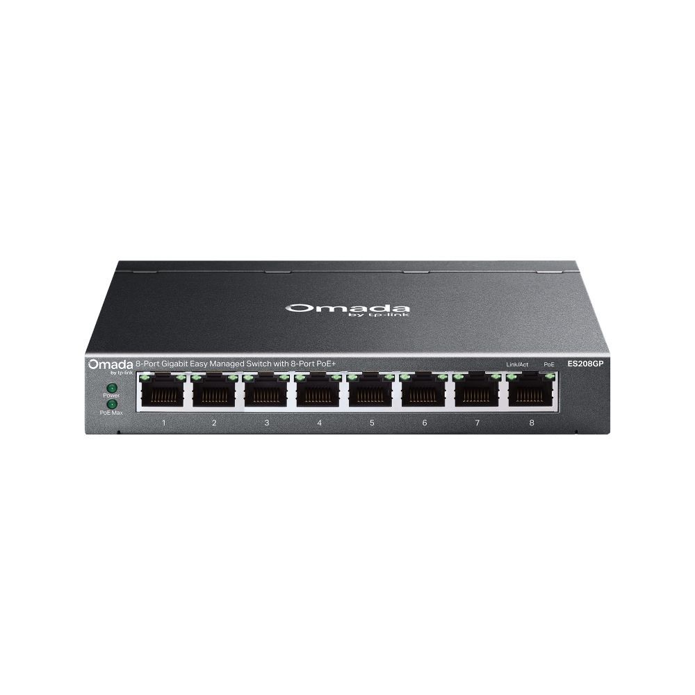 TP-Link ES208GP Omada 8-Port Gigabit Easy Managed Switch with 8-Port PoE+