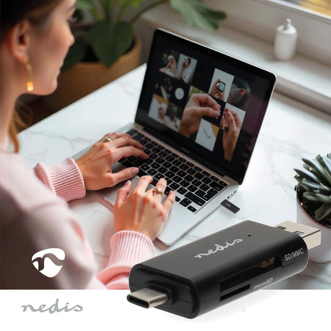 Nedis CRDRU3110BK Card Reader Black