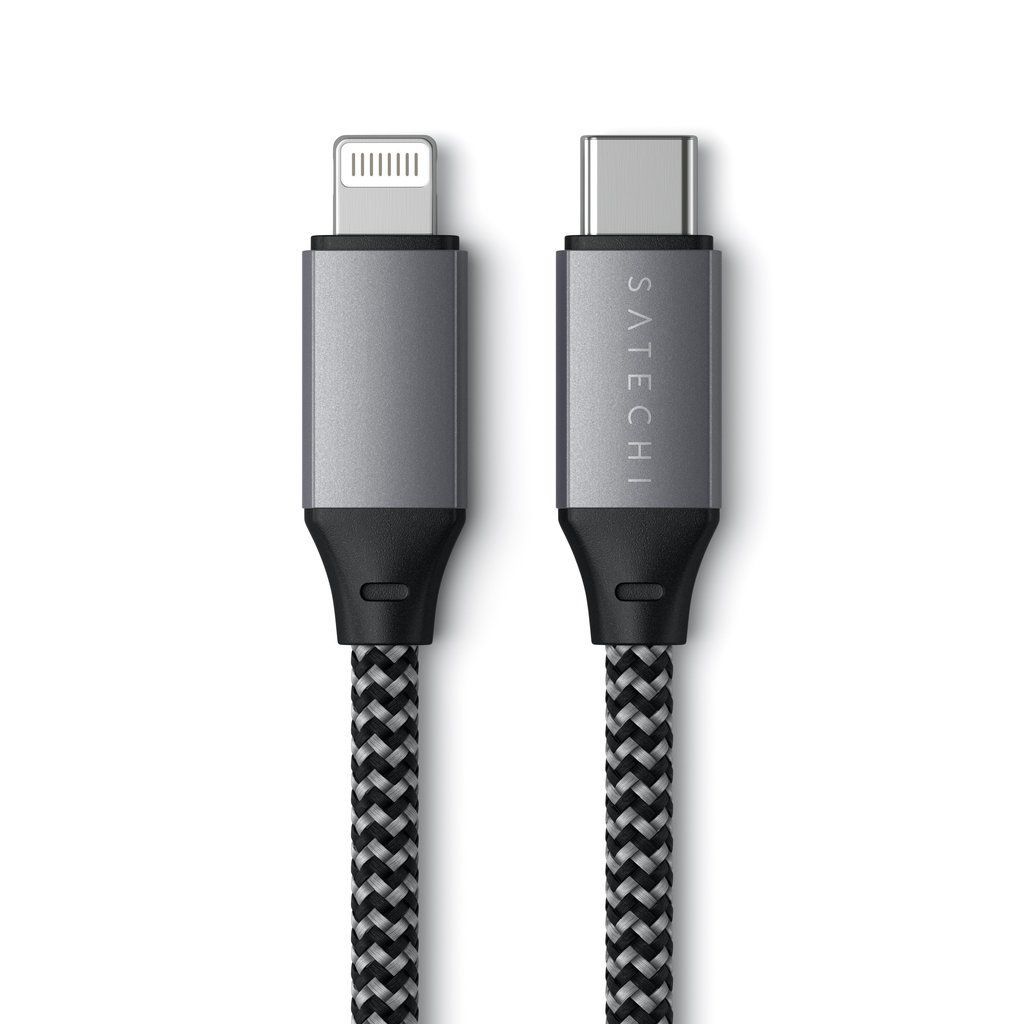 Satechi USB-C to Lightning Cable 0,25m Space Grey Satechi USB-C to Lightning Cable 0,25m Space Grey