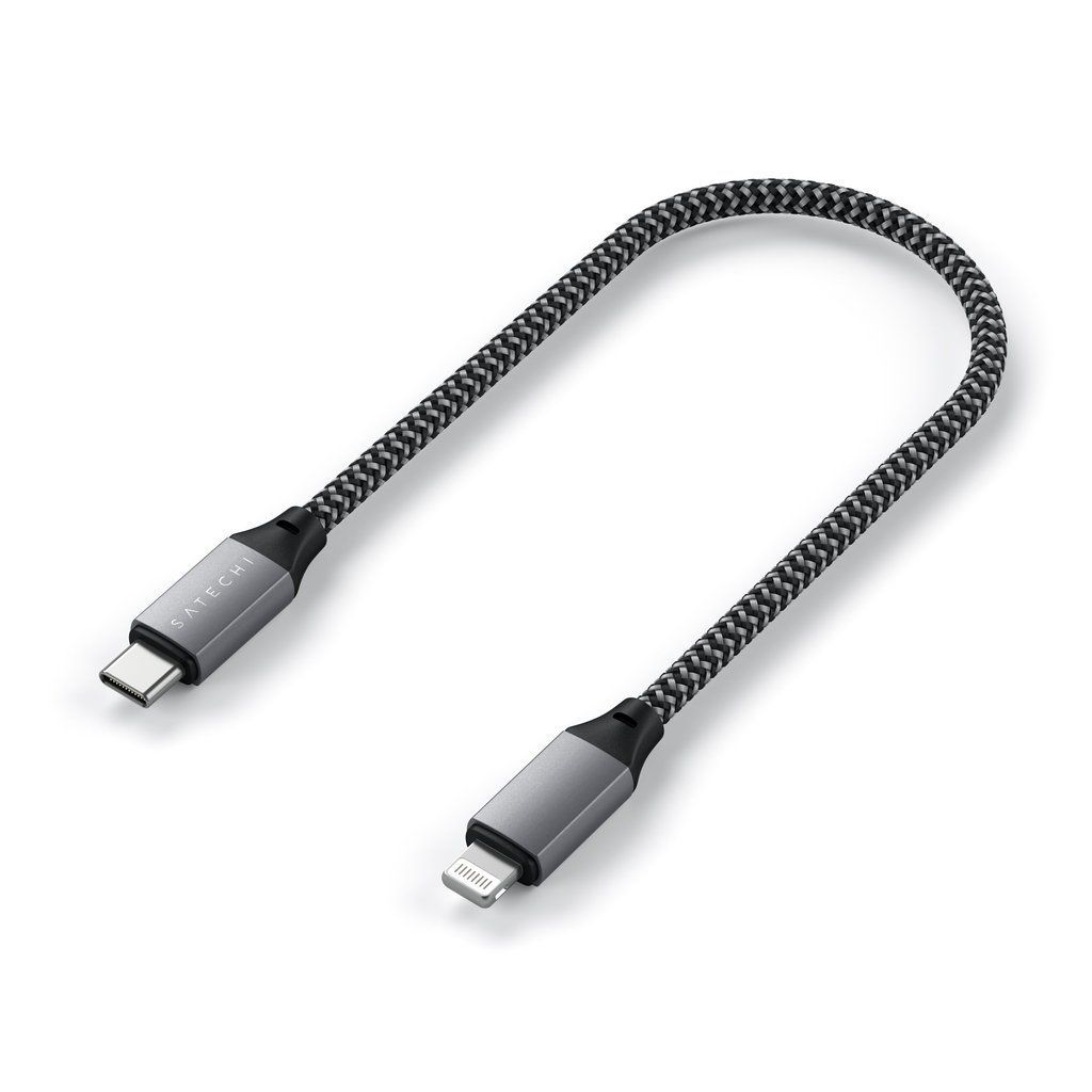Satechi USB-C to Lightning Cable 0,25m Space Grey Satechi USB-C to Lightning Cable 0,25m Space Grey
