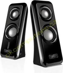Sweex SP300 2.0 Speaker Set Arena Black/Silver Sweex SP300 2.0 Speaker Set Arena Black/Silver