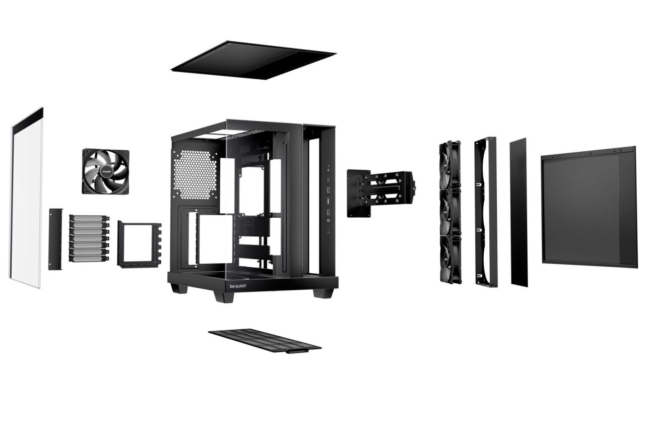 Be quiet! Light Base 500 Tempered Glass Black Be quiet! Light Base 500 Tempered Glass Black