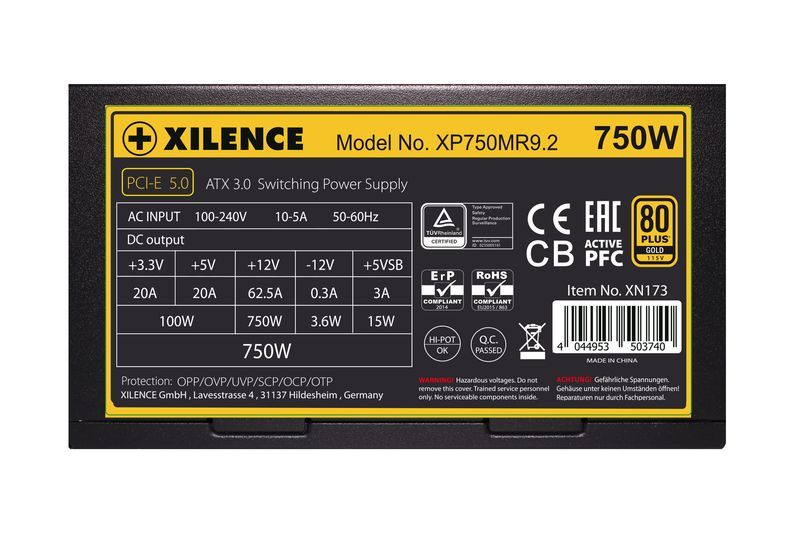 Xilence 750W 80+ Gold Performance X Series Xilence 750W 80+ Gold Performance X Series