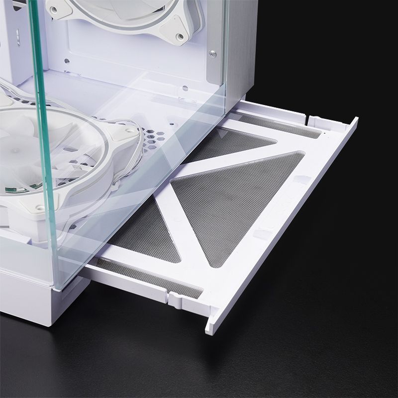 Chieftec Visio Tempered Glass White