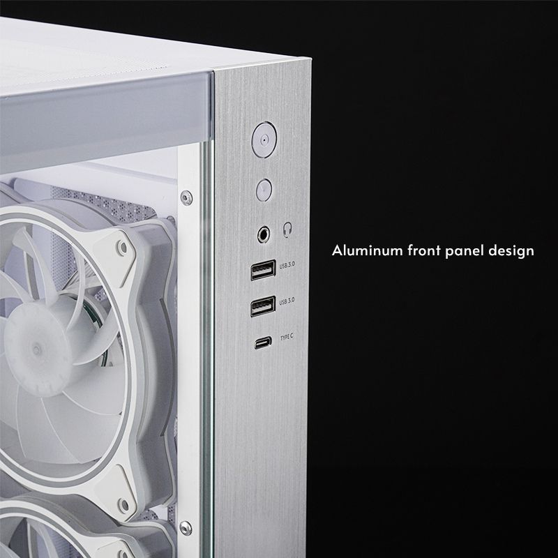 Chieftec Visio Tempered Glass White