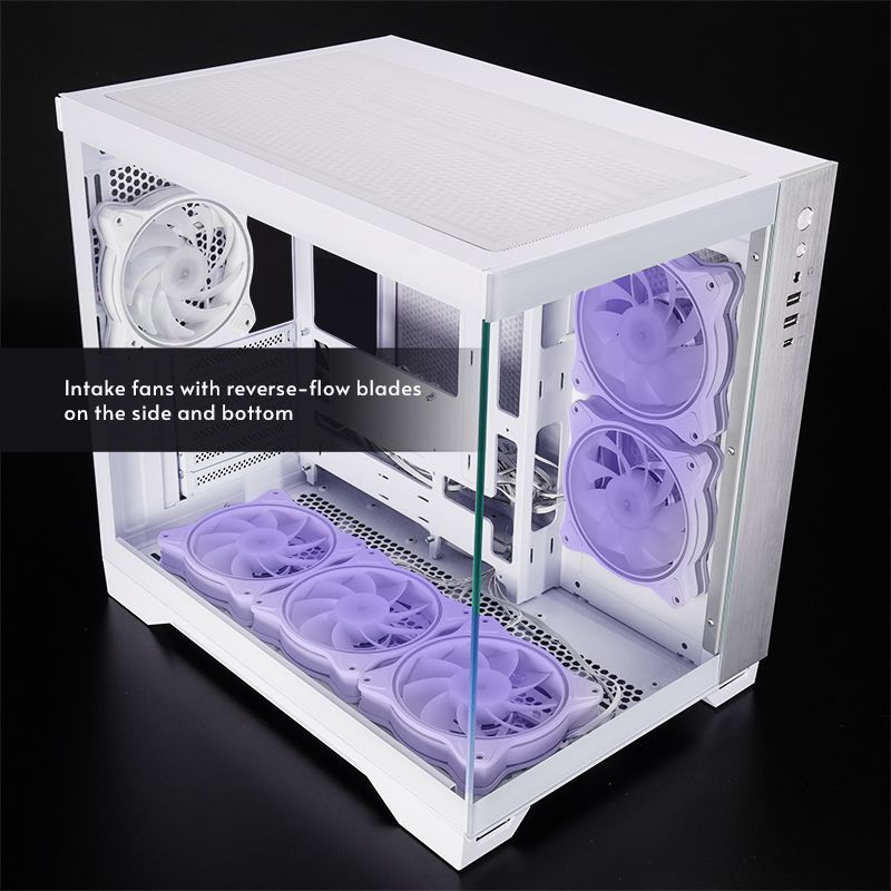 Chieftec Visio Tempered Glass White