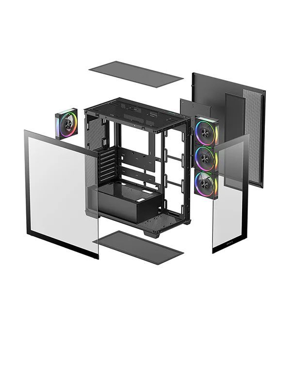 DeepCool CG580 4F V2 Tempered Glass Black DeepCool CG580 4F V2 Tempered Glass Black