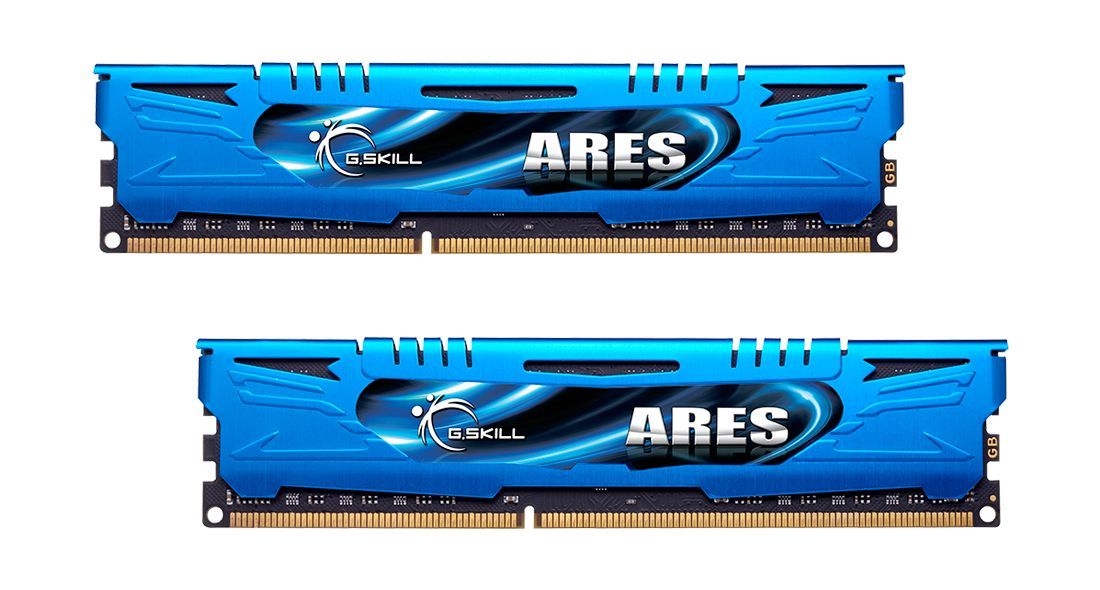 G.SKILL 8GB DDR3 2400MHz Kit(2x4GB) Ares Blue G.SKILL 8GB DDR3 2400MHz Kit(2x4GB) Ares Blue