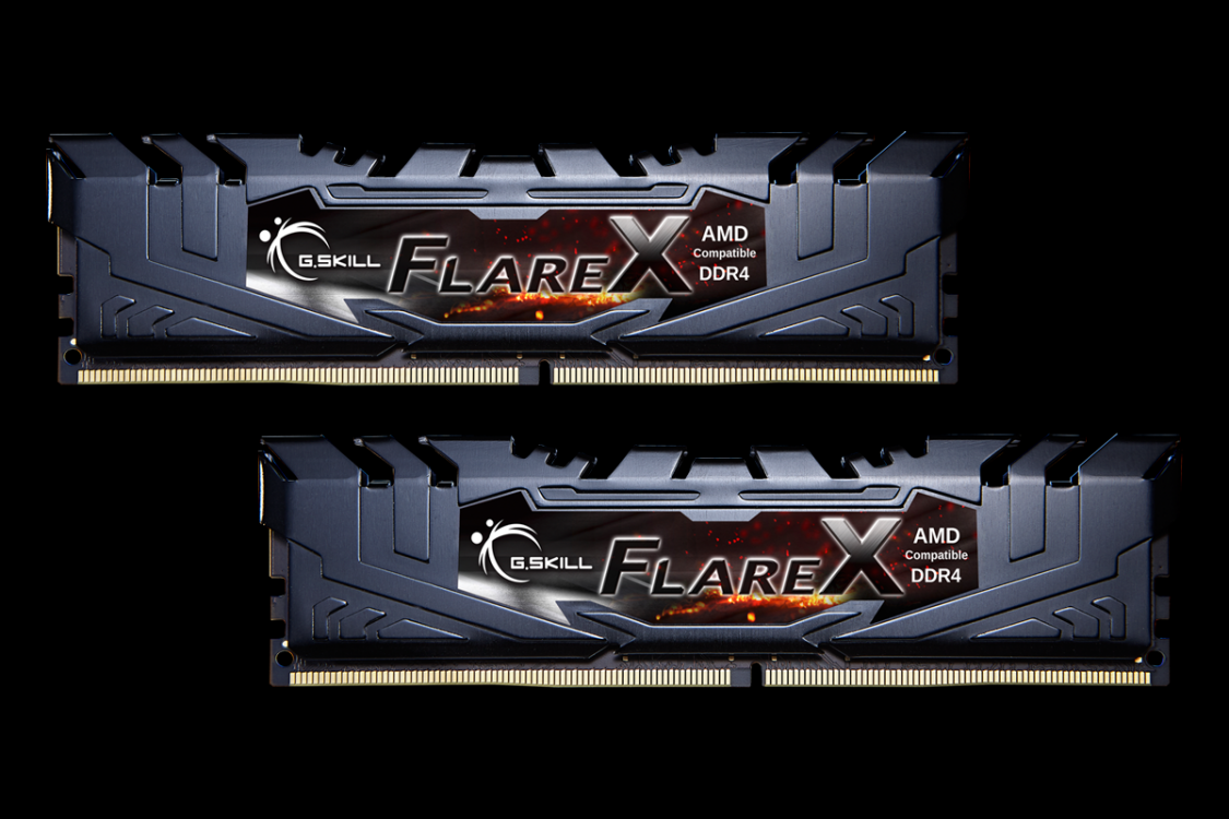 G.SKILL 16GB DDR4 3200MHz Kit(2x8GB) FlareX Black (for AMD) G.SKILL 16GB DDR4 3200MHz Kit(2x8GB) FlareX Black (for AMD)