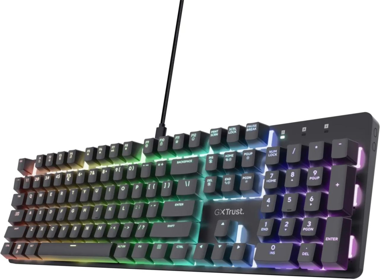 Trust GXT 871 Zora Mechanical Gaming Keyboard Black US Trust GXT 871 Zora Mechanical Gaming Keyboard Black US