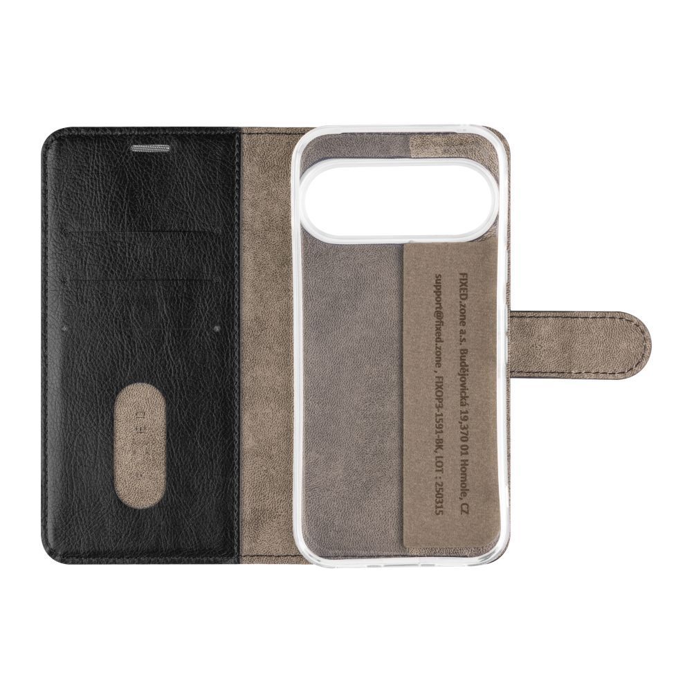 FIXED Opus oldalra nyíló telefontok Google Pixel 10 5G/10 Pro 5G készülékhez, fekete FIXED Opus oldalra nyíló telefontok Google Pixel 10 5G/10 Pro 5G készülékhez, fekete